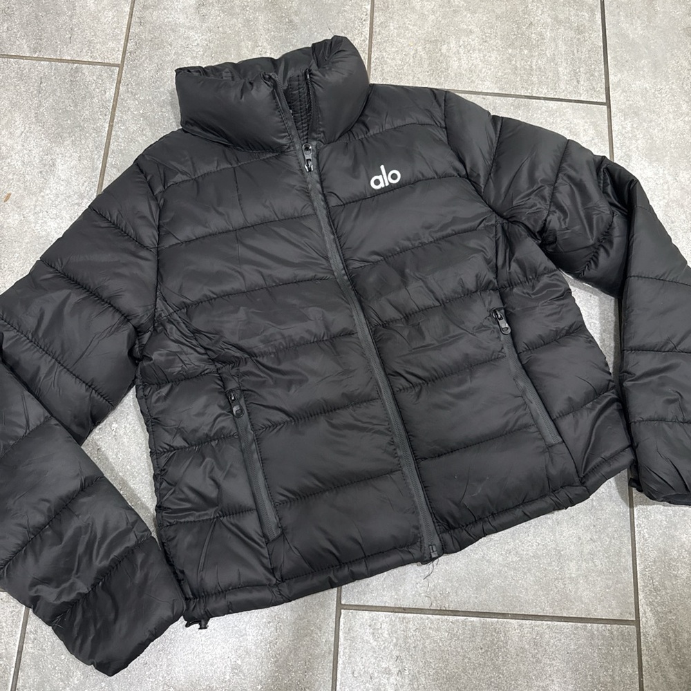 ALO Yoga Black Quilted Puffer Jacket